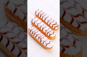 French-Style Éclairs #eclairs #baking #bakery #food #shorts