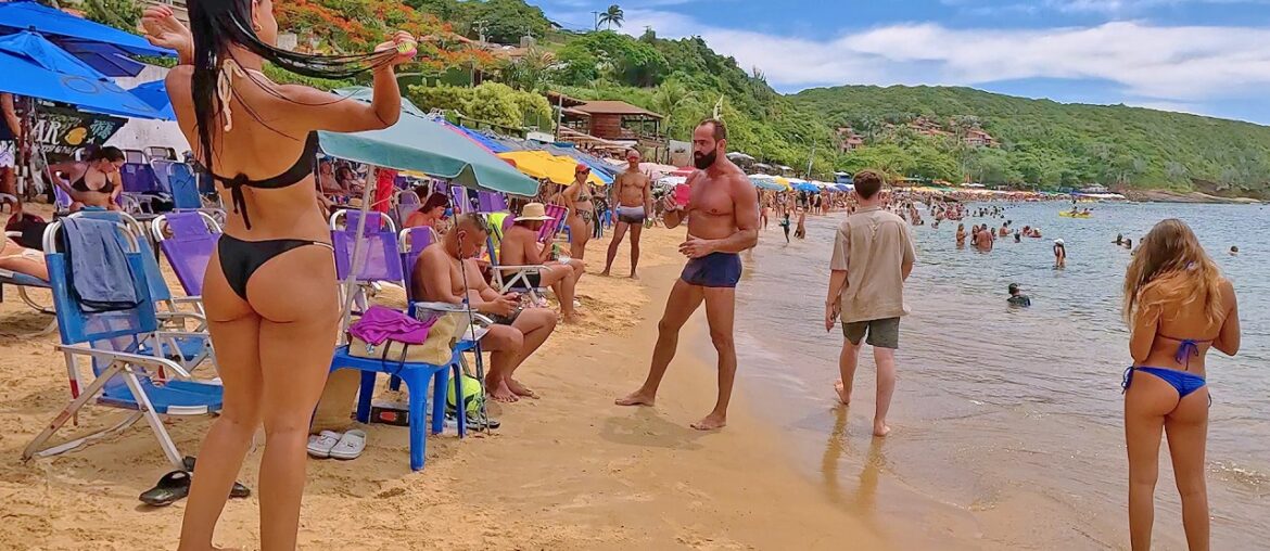 🇧🇷 Beach Walk João Fernandes, Buzios Rio de Janeiro Cool Beach 4k Part 2