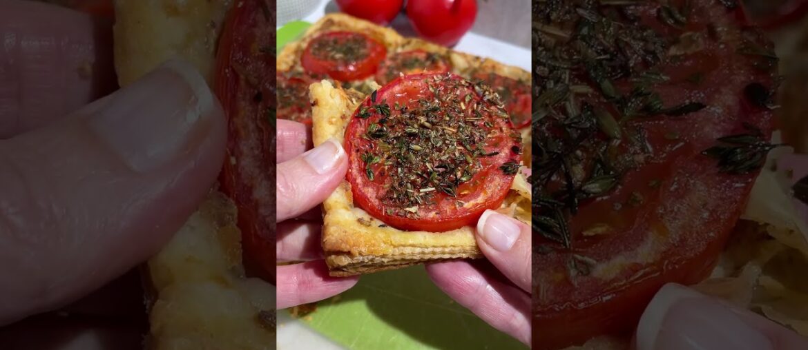 French Tomato Tart #puffpastry #easydinnerideas #vegetarianrecipes French Tomato Tart #puffpastry #easydinnerideas #vegetarianrecipes