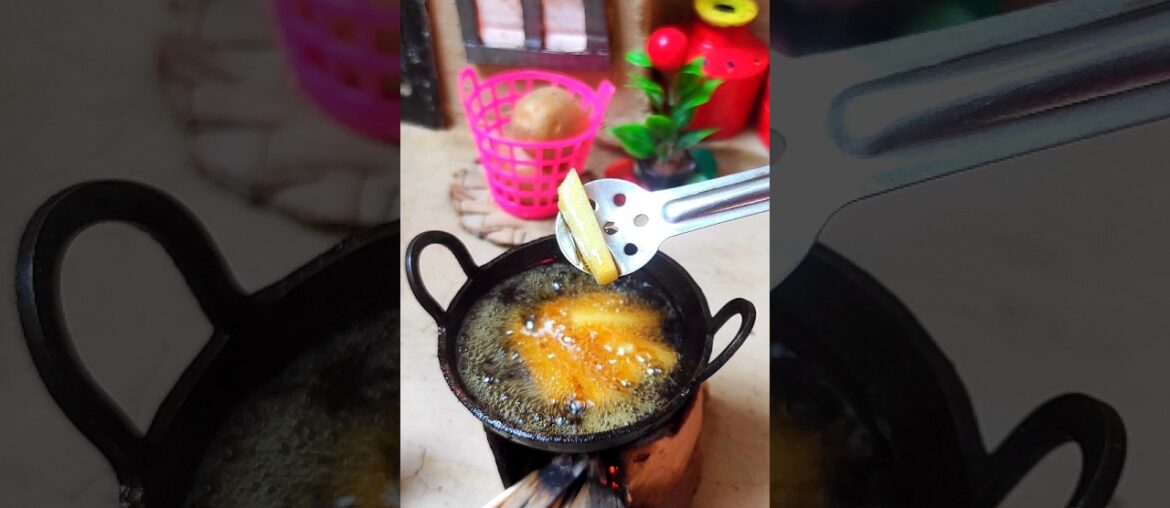 Mini Real French Fries 🍟| Viral Mini Cooking 🤯| Tiny Foods 🔥| Mini Real Foods 😋#trending #miniature