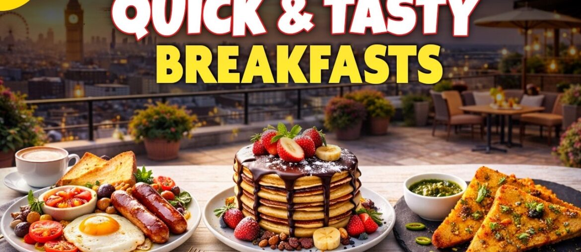 Easy Breakfast Recipes in Minutes | English Breakfast, Nutella Pancakes & French Toast Easy Breakfast Recipes in Minutes | English Breakfast, Nutella Pancakes & French Toast