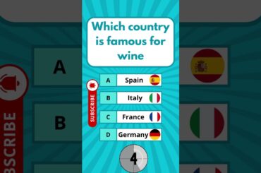 Which country is famous for wine ? #usaquiz #funquiz #brainteaser #usafacts