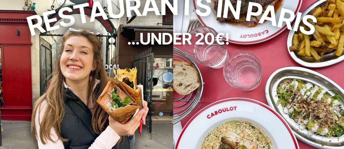 TOP 5 BUDGET FRIENDLY RESTAURANTS IN PARIS! (with pricing) | 2026 UPDATE