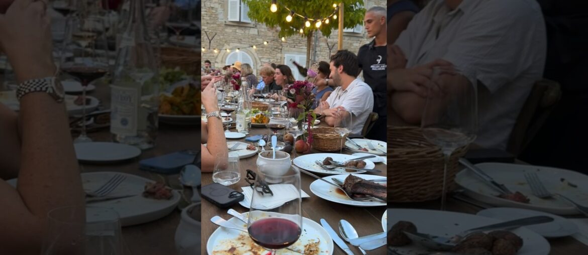 A secret supper in a vineyard in France, with travelers from around the world. #france #dijon