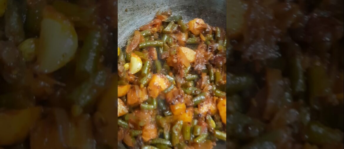 French beans recipe #ytshorts  #Beans aloo recipe😋 #shorts