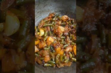 French beans recipe #ytshorts  #Beans aloo recipe😋 #shorts