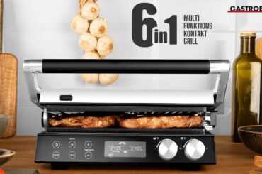 Gastroback 42423 Gourmet Multigrill BBQ Pro Smart | Kontaktgrill & Tischgrill mit Wechselplatten