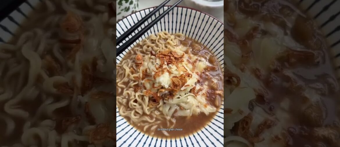 🍜 RAMEN SERIES: PART 3 🍜 FRENCH ONION RAMEN WITH CRISPY SHALLOTS Comment “RECIPE” and I’ll send 🍜 RAMEN SERIES: PART 3 🍜 FRENCH ONION RAMEN WITH CRISPY SHALLOTS Comment “RECIPE” and I’ll send