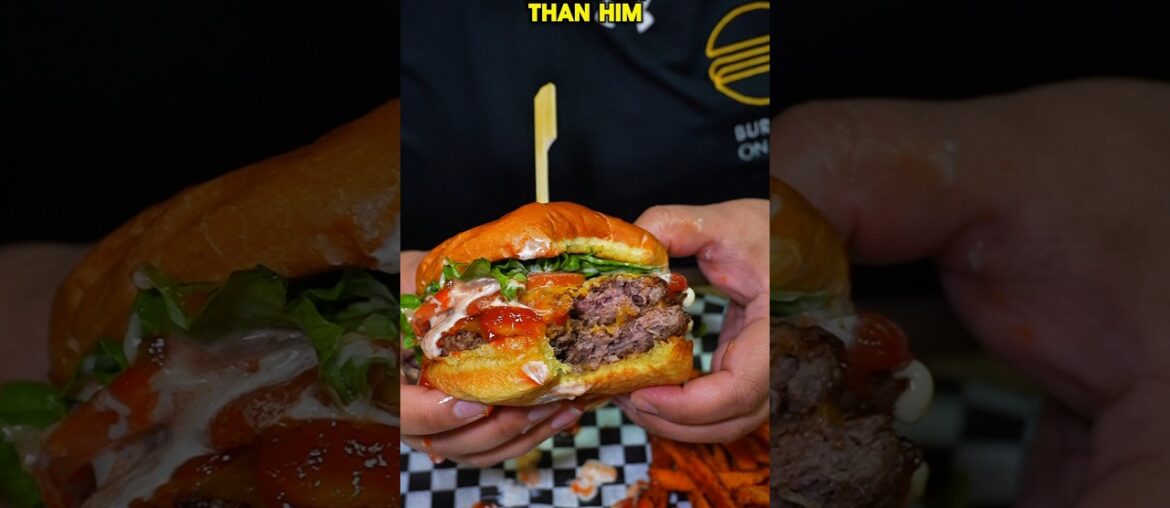 When the CEO does their own quality check 😋 #juicyburgers #foodie #localbusiness #fyp #halalfood