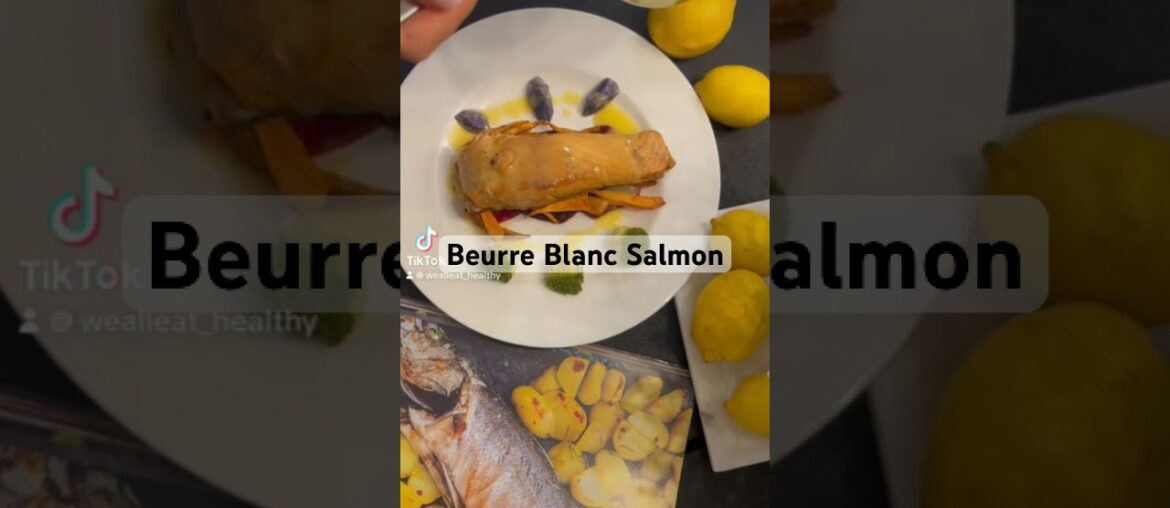 French Girl Dinner: Healthy Salmon with Beurre Blanc. |Julia Child inspired|