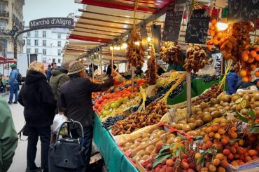 Exploring Marché d’Aligre Market in Paris! Street Food & French Produce.