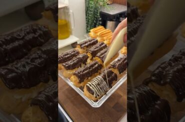 Homemade Eclairs with Silky Pastry Cream 🍦 | Step-by-Step French Eclair Recipe