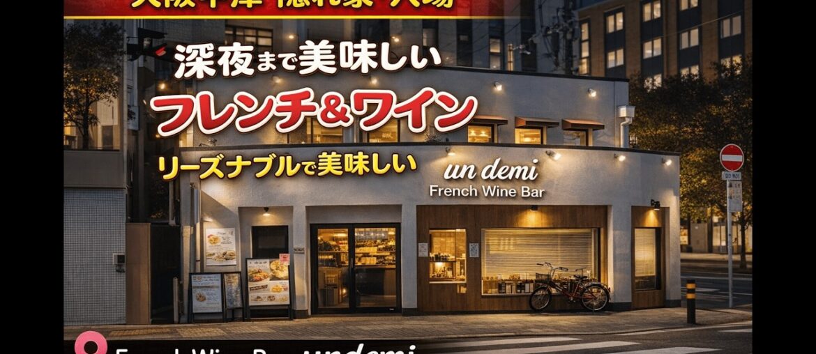 【大阪・中津】安くて美味しい！深夜まで行けるフレンチワインバー