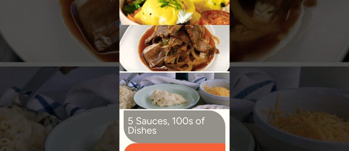 The 5 French Mother Sauces & Their Derivatives Applications #cleaneating #nutritionassistance #food
