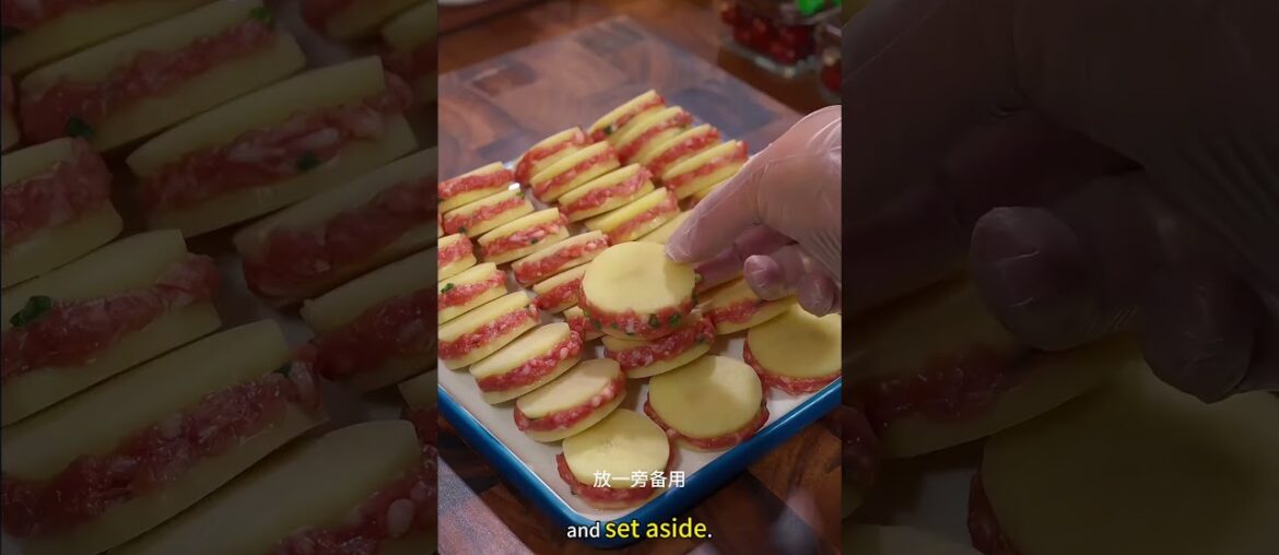 🥔 Crispy Potato Meat Sliders! Super Crunchy Outside, Juicy Inside #food #foodvlog #foodie #foodlover