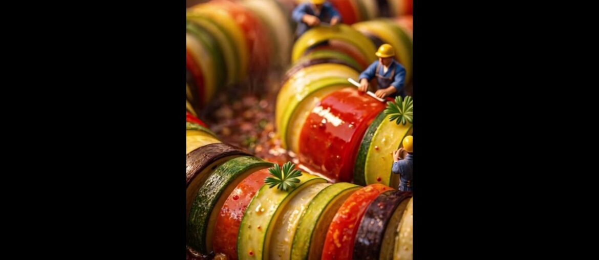 Et si une Ratatouille devenait un vrai chantier miniature ? 🍆🍅 #shorts