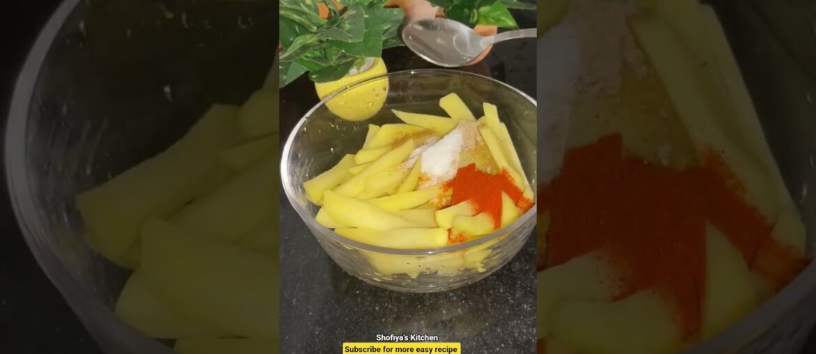 Crispy Potato Zinger French fries 🍟 ASMR ##asmrfood #ramadan #recipe #fries#streetfood #shorts