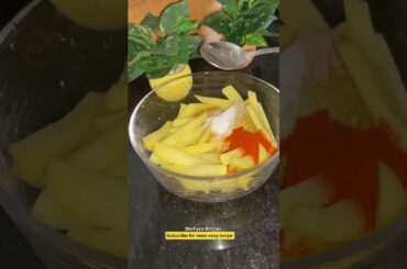 Crispy Potato Zinger French fries 🍟 ASMR ##asmrfood #ramadan #recipe #fries#streetfood #shorts