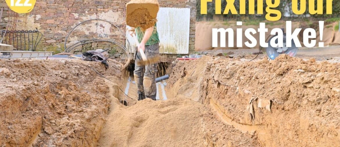 Fixing Damaged Sewer and Utility Pipes Under the Driveway! | Farm Renovation in Southern France #122