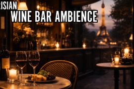 Parisian Wine Bar Ambience – French Lounge, Late Night Paris Mood