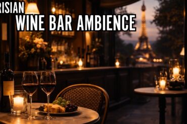 Parisian Wine Bar Ambience – French Lounge, Late Night Paris Mood
