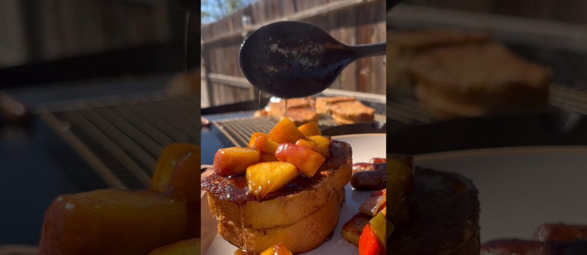 Let’s make some French toast on the Blackstone griddle #blackstone #breakfast #frenchtoast #griddle￼