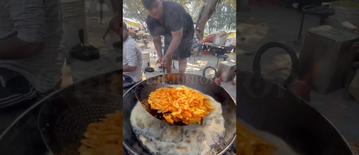 Comida de Rua Batatas Fritas Rápidas #streetfood #indian #french #fries