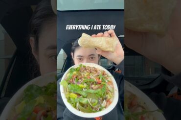 Everything I ate today #foodvlog #whatieatinaday #shorts #foodie #fitnessjourney #food #foodshorts