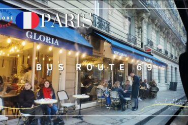 Paris Bus 69 Ride 4K 🇫🇷 7th District Rue Saint-Dominique ➜ 6th Saint Germain ➜ Pont des Arts