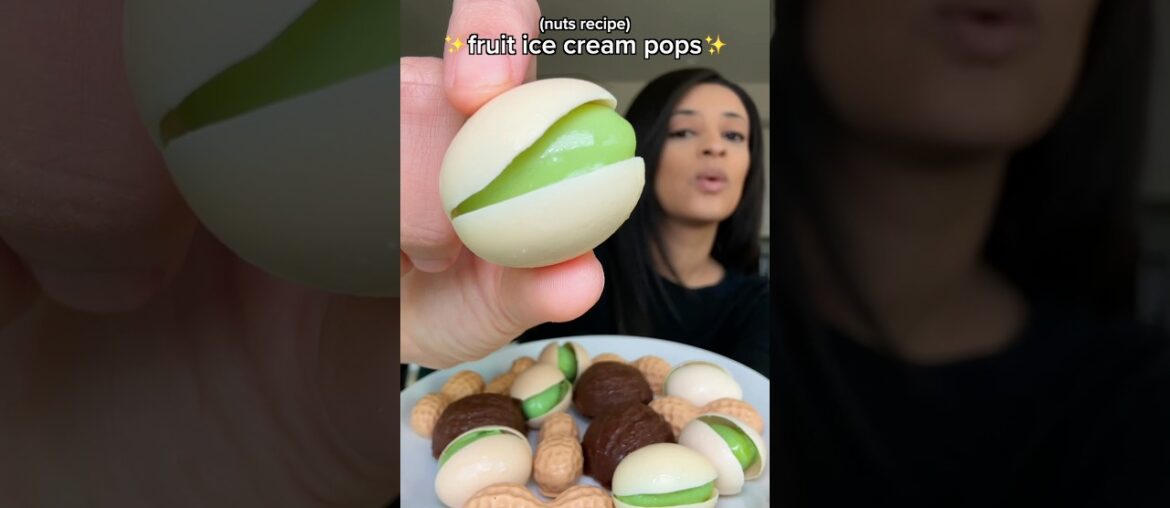 Viral fruit ice cream pops pistachio recipe🥜 w @olipop #olipoppartner
