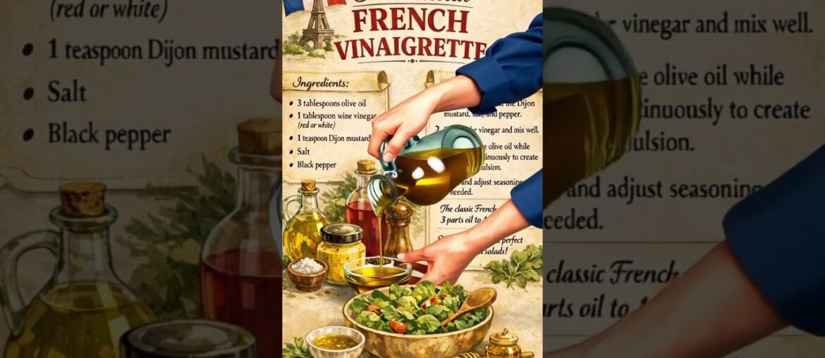 Traditional French Vinaigrette 🇫🇷 Easy Classic Recipe