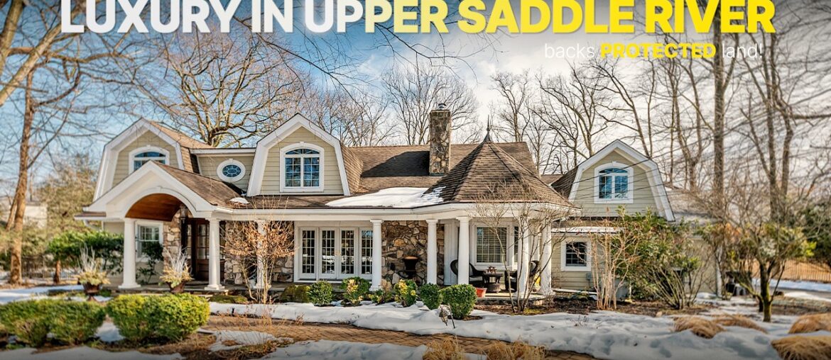 Luxury Home on 1 Private Acre in Upper Saddle River NJ | Full Tour