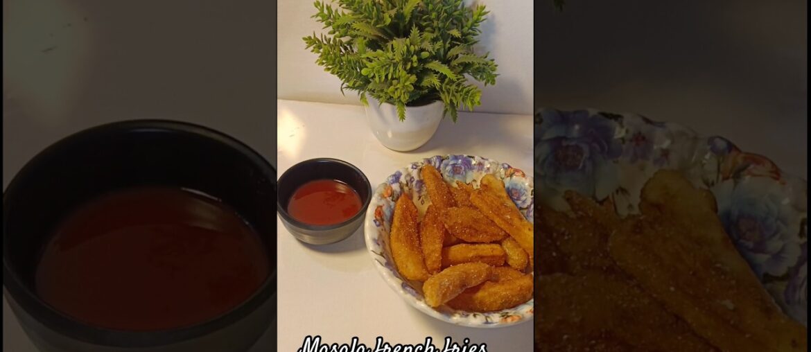Crispy and tasty french fries || Masala french fries recipe 🍟 #fries #food #shorts