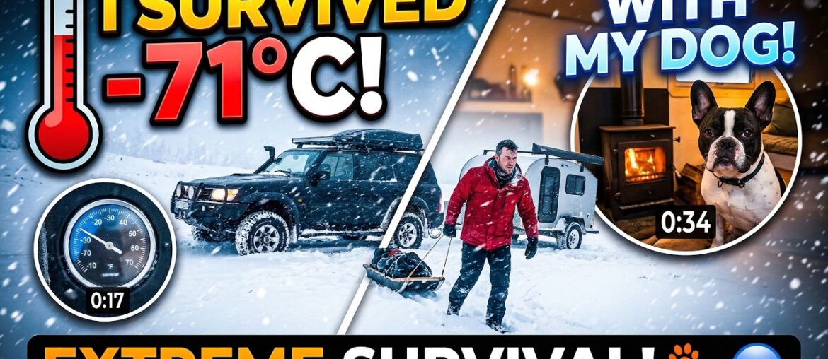 Living in a Tiny Trailer During a $ 71C $ Snowstorm Extreme Survival Living in a Tiny Trailer During a $ 71C $ Snowstorm Extreme Survival