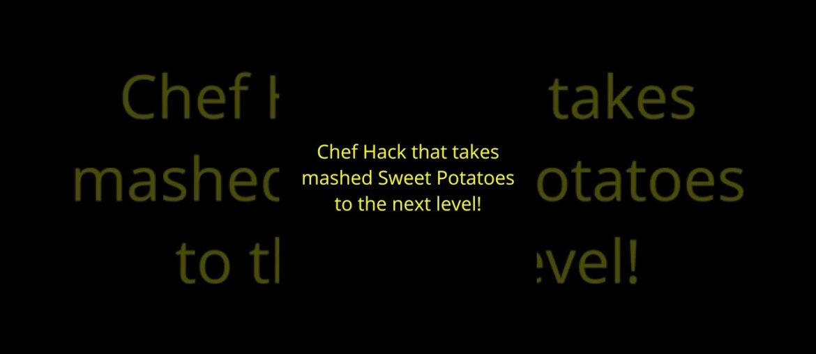 The BEST Mashed Sweet Potatoes Ever: Sous Vide + Secret Ingredient! The BEST Mashed Sweet Potatoes Ever: Sous Vide + Secret Ingredient!