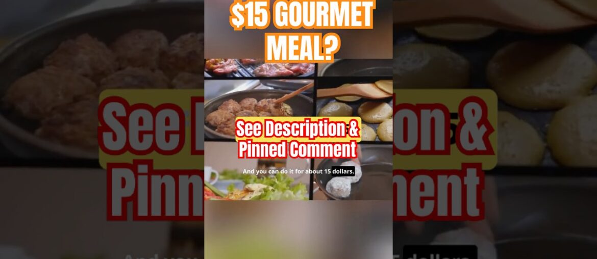 $15 Gourmet Meals That Look Expensive! #shorts #cooking #moneysaving