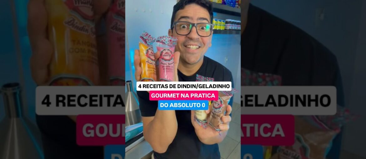 4 RECEITAS DE DINDIN/GELADINHO GOURMET NA PRÁTICA DO ZERO.
