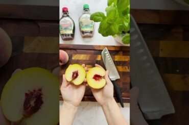 Prosciutto & Peach Folded Pizza with Maple Syrup | Gourmet Pizza Recipe  #maplesyruprecipes