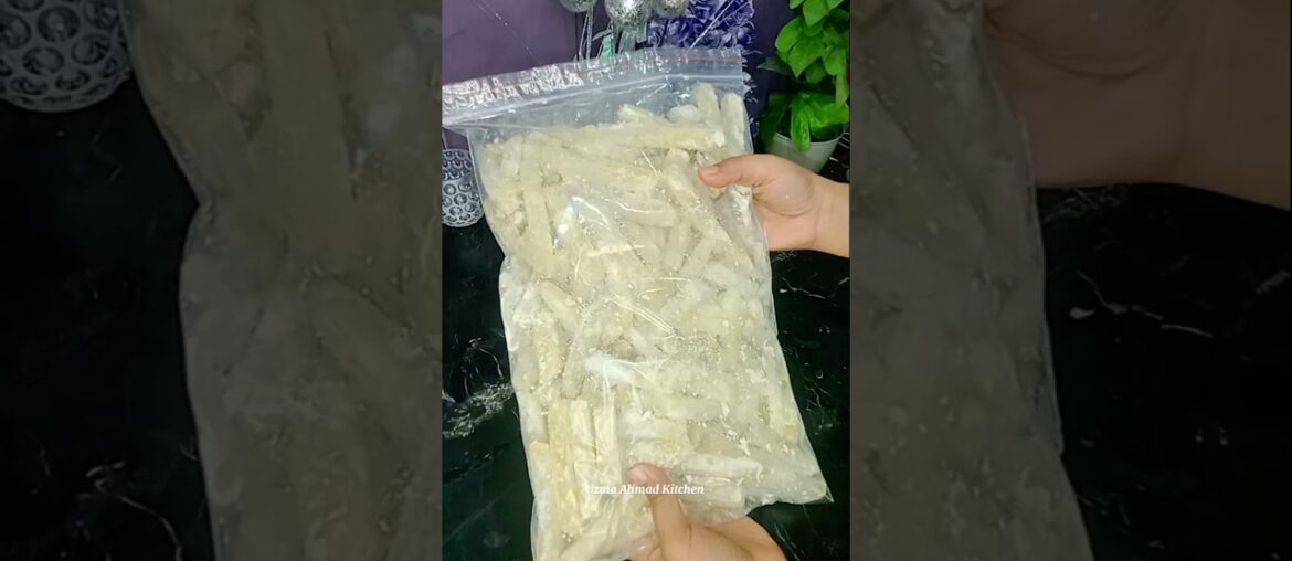 Homemade Frozen French Fries Recipe 🍟 Quick, Crispy, and Delicious! 😊 Ep 10 !