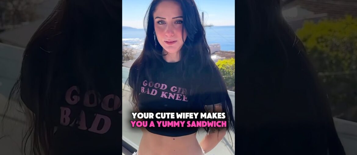 Your cute wifey makes you a crushed French sandwich!