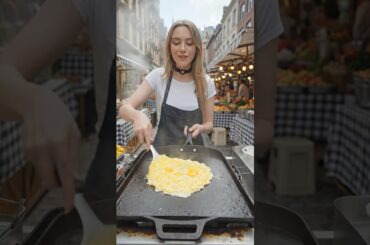 Fluffy Omelette Pattie Burger Street Food🥚💯 #food #streetfood #foodie #foodshorts
