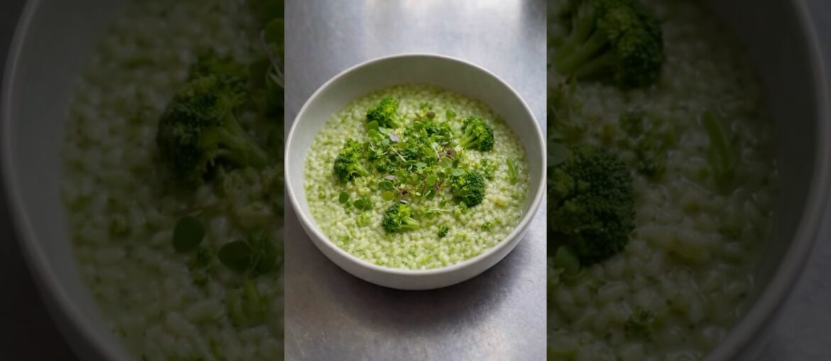 Risotto Verde al Tartufo Bianco | Ресторанное ризотто с брокколи и белым трюфелем Risotto Verde al Tartufo Bianco | Ресторанное ризотто с брокколи и белым трюфелем