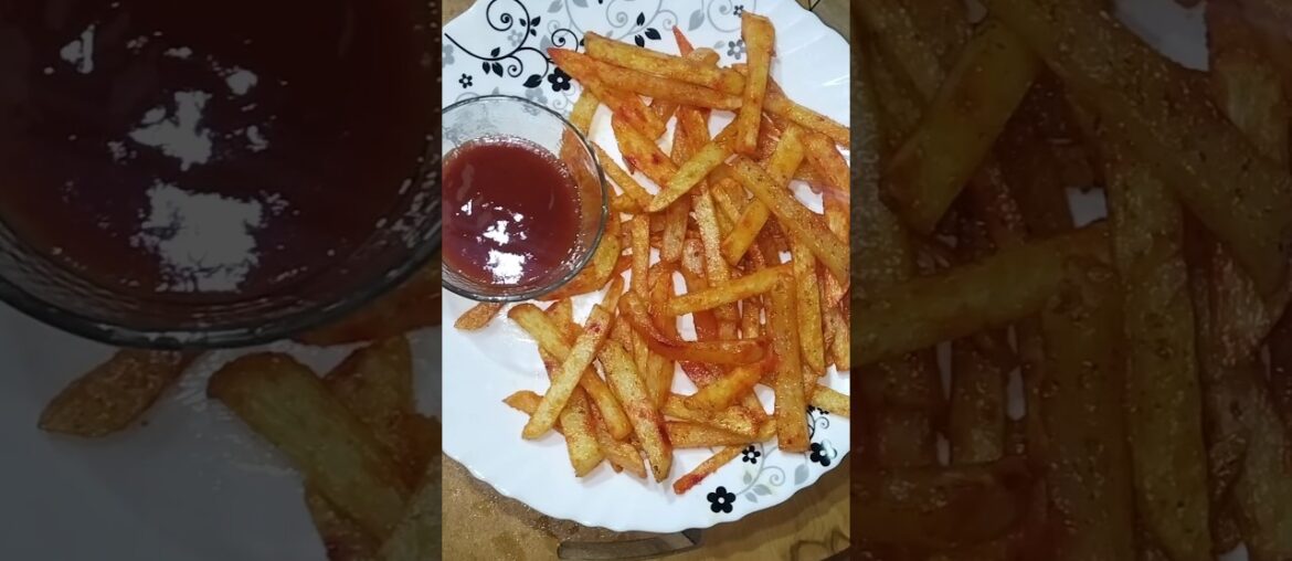Crispy French Fries Recipe |फ्रैंच फ्राई रेसिपी/#potatosnacks #shorts