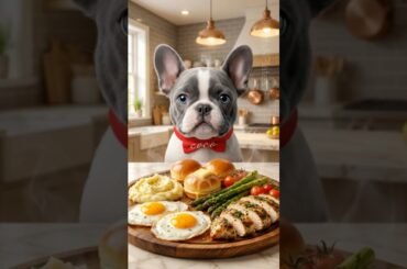 Coco’s Gourmet Brunch Platter ASMR 🍳🍗 Eating Sounds #Shorts #satisfying