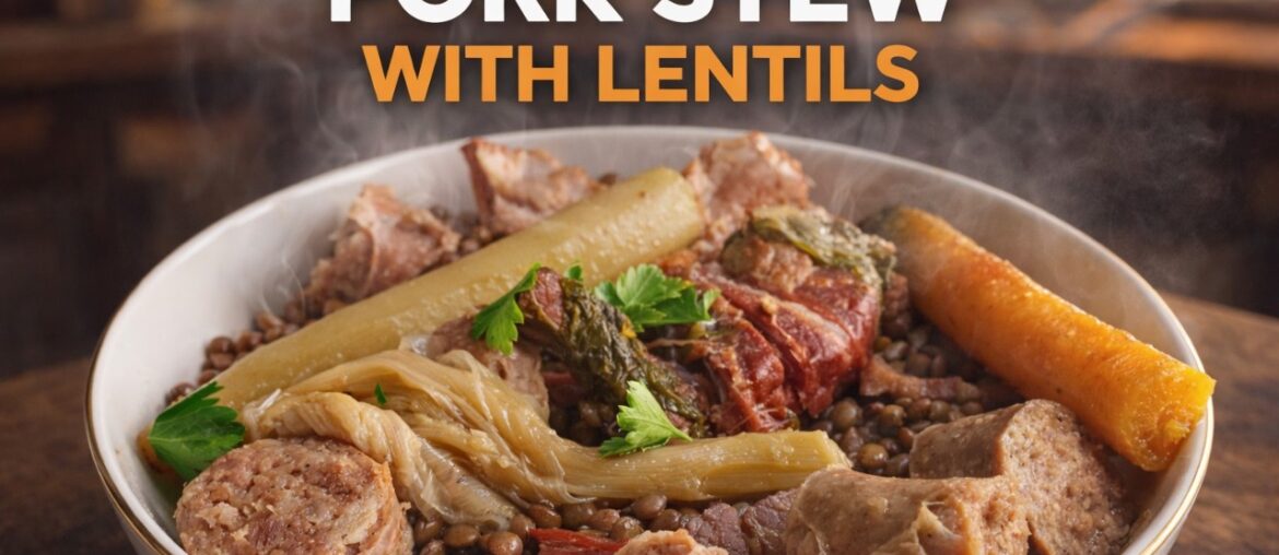 French Pork Stew with Lentils 🇨🇵 Easy Family Recipe French Pork Stew with Lentils 🇨🇵 Easy Family Recipe
