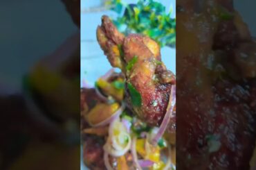 Chicken 🍗 Fry with ( Aalu 🥔) mix French fry 🍟🍗#Recipe...#shortvideo #food #cooking