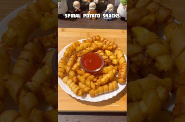 Spiral potato snacks #shorts #recipe #snacks #samosa #potato #shortsfeed #trending #viral #cooking