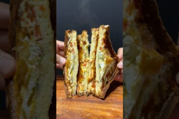 Egg Toast Recipe 🤤| Egg Toast In Air Fryer #shorts #eggtoast