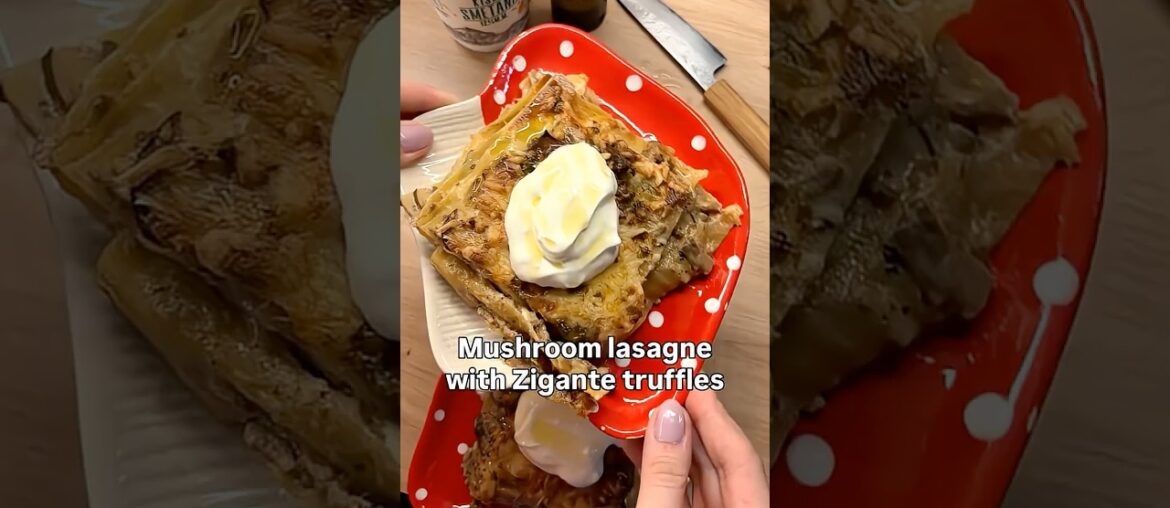 Creamy mushroom & truffle lasagna 🍄🧀 | Easy Gourmet Recipe Creamy mushroom & truffle lasagna 🍄🧀 | Easy Gourmet Recipe