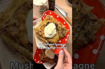 Creamy mushroom & truffle lasagna 🍄🧀 | Easy Gourmet Recipe